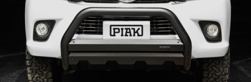 PIAK Premium Matte Black Nudge Bar To Suit Toyota Fortuner (2015-On)