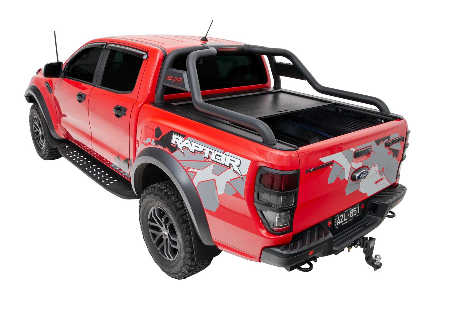 HSP ROLL R COVER 3.5 SERIES TO SUIT DUAL CAB FORD RAPTOR W/ ARMOUR SPORTS BAR (2011-2022)