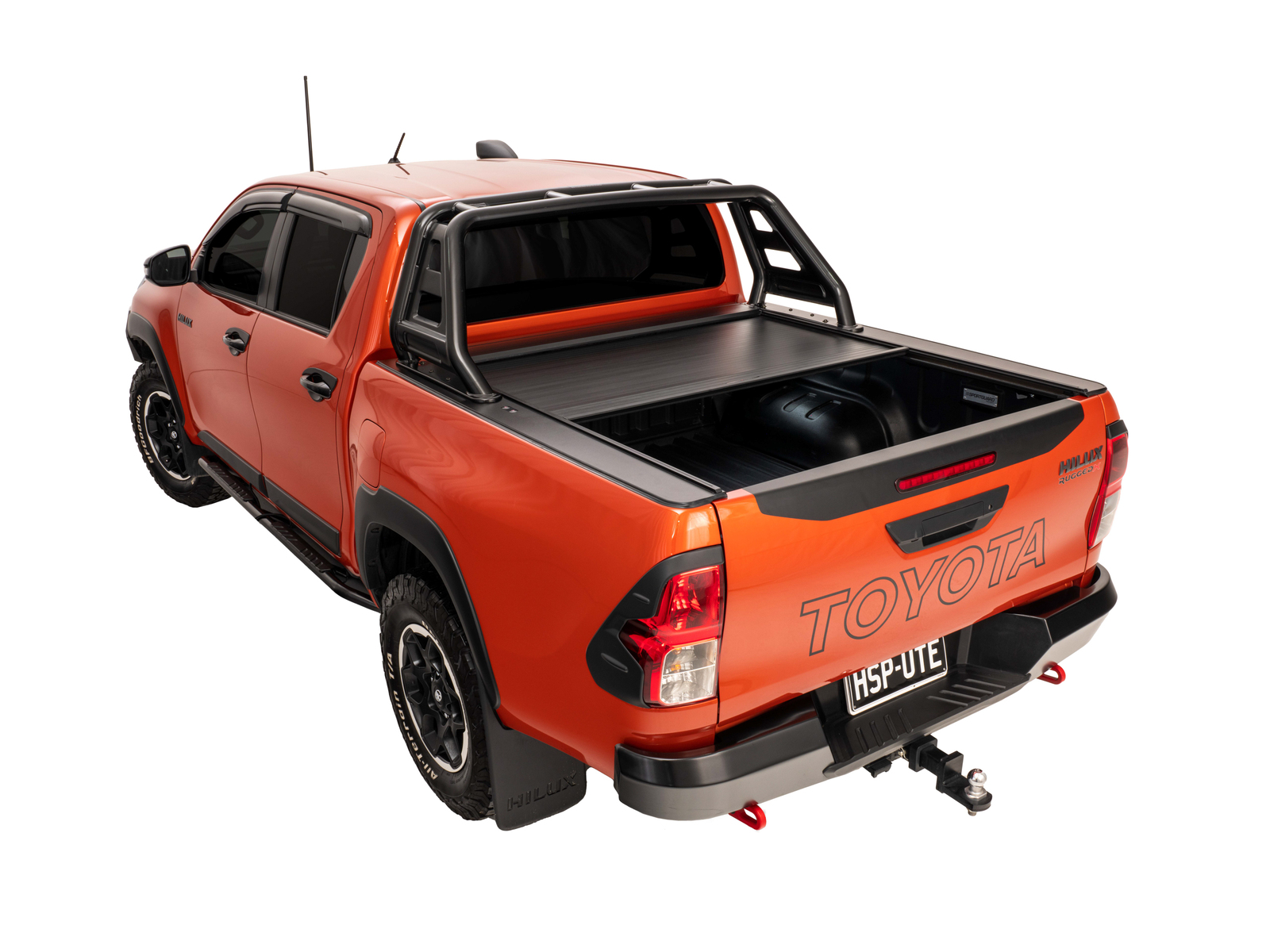 HSP ROLL R COVER SERIES 3.5 TO SUIT DUAL CAB TOYOTA HILUX REVO W/ RUGGED X SPORTS BAR (2015-ON)