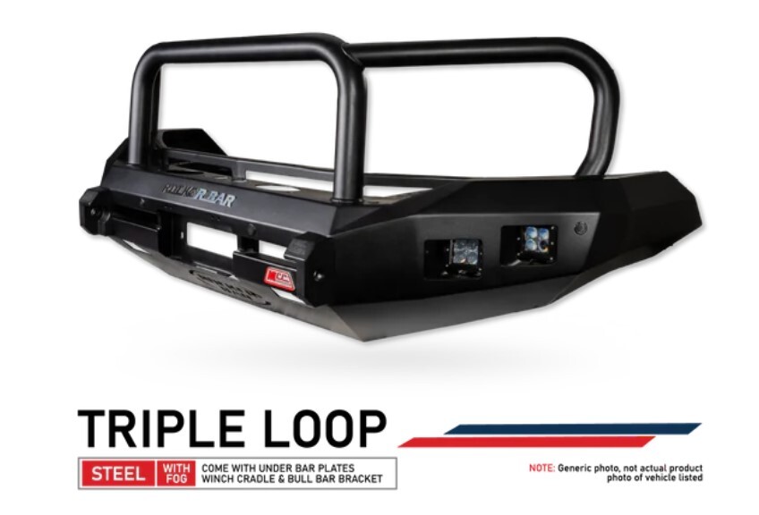 MCC ROCKER BULL BAR (MULTIPLE LOOP OPTIONS) TO SUIT ISUZU D-MAX (2024-ON)