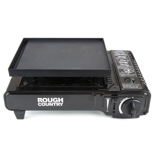 ROUGH COUNTRY SINGLE BURNER BUTANE STOVE WITH PLATE