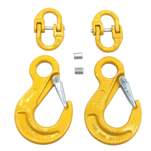 ROUGH COUNTRY VEHICLE CHAIN SAFETY HOOK SET WLL 2T