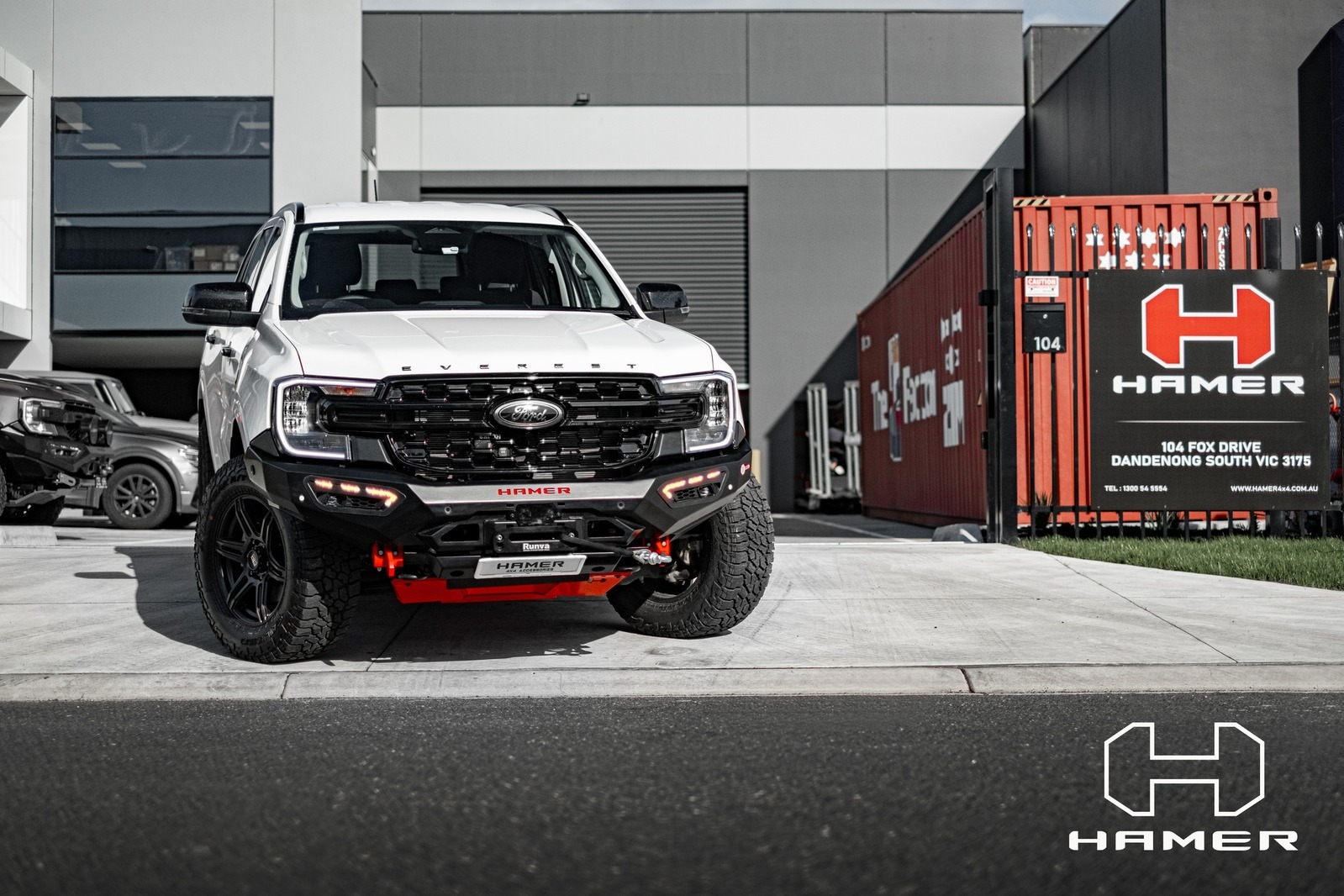 HAMER ATLAS SERIES BULL BAR TO SUIT FORD RANGER & EVEREST (2022-ON)