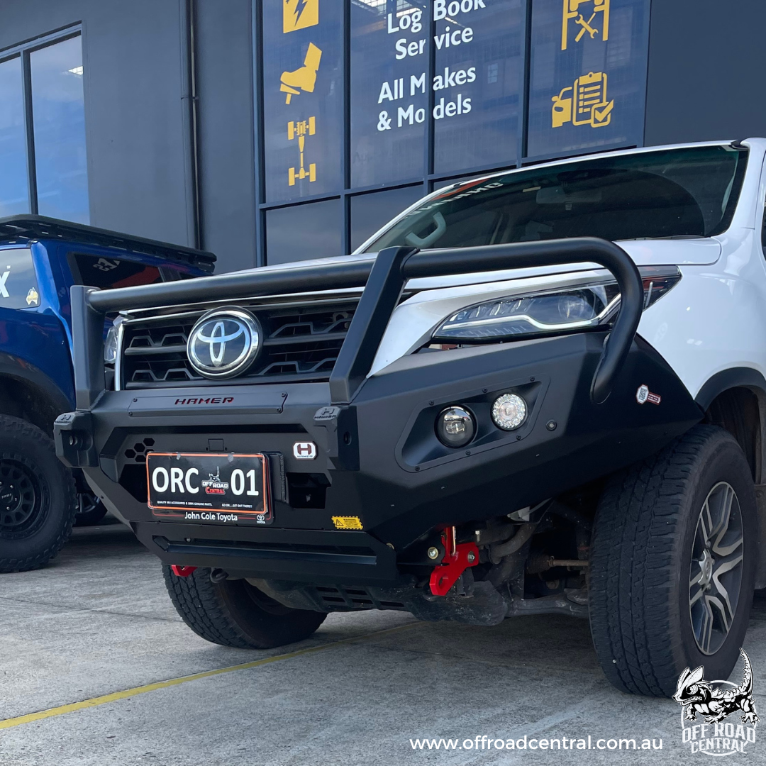 HAMER KING SERIES PLUS 3 LOOP BULL BAR TO SUIT TOYOTA FORTUNER (2020-ON)