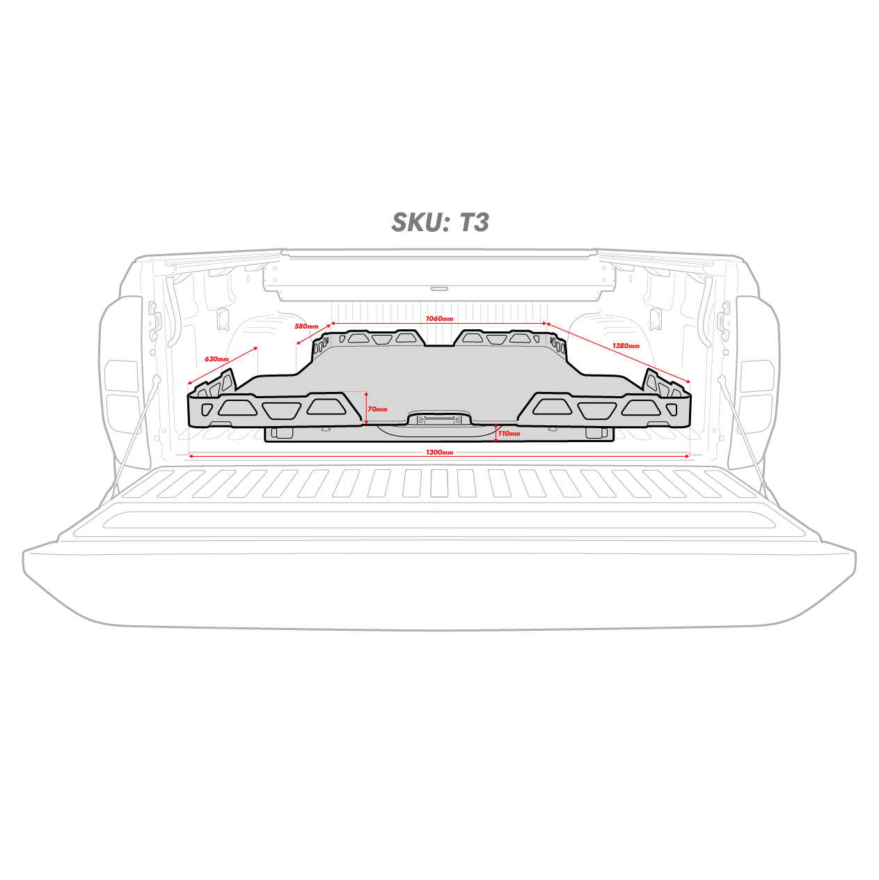 HSP LOADSLIDE TO SUIT DUAL CAB MITSUBISHI MV TRITON (2024-ON)