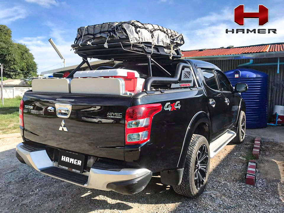 HAMER EXTENDED TITANIUM SERIES SPORTS BAR TO SUIT MITSUBISHI TRITON MN, MQ, MR (2009-ON)