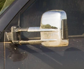 Clearview Towing Mirrors [Original, Pair, Electric, Chrome] To Suit Mitsubishi Triton MQ & Pajero Sport