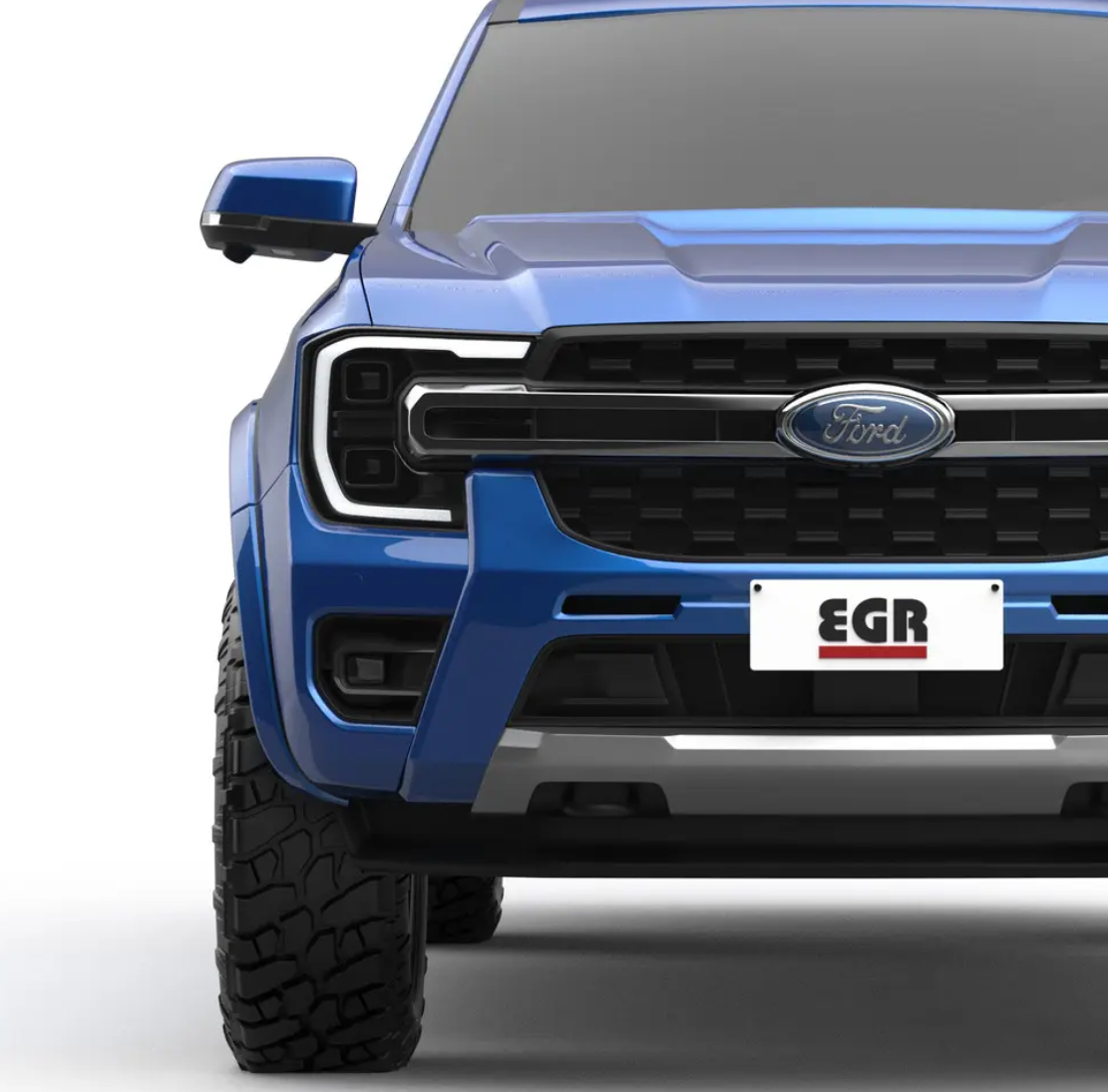 EGR SMOOTH FINISH FLARES (FULL SET) TO SUIT DUAL CAB FORD RANGER XL/XLS/XLT/SPORT (2022-ON)