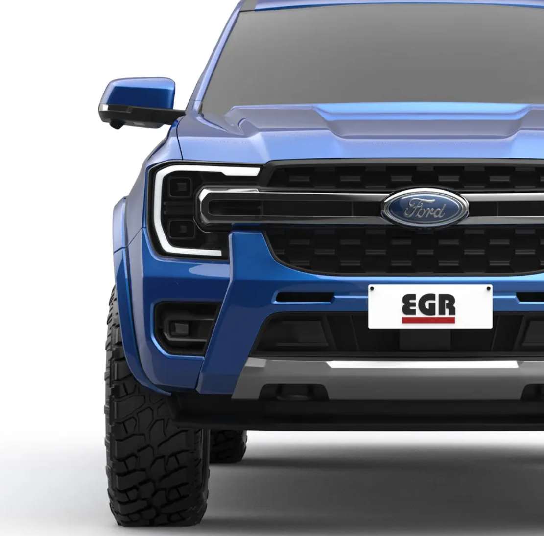 EGR SMOOTH FINISH FLARES (FULL SET) TO SUIT DUAL CAB FORD RANGER WILDTRAK (2022-ON)