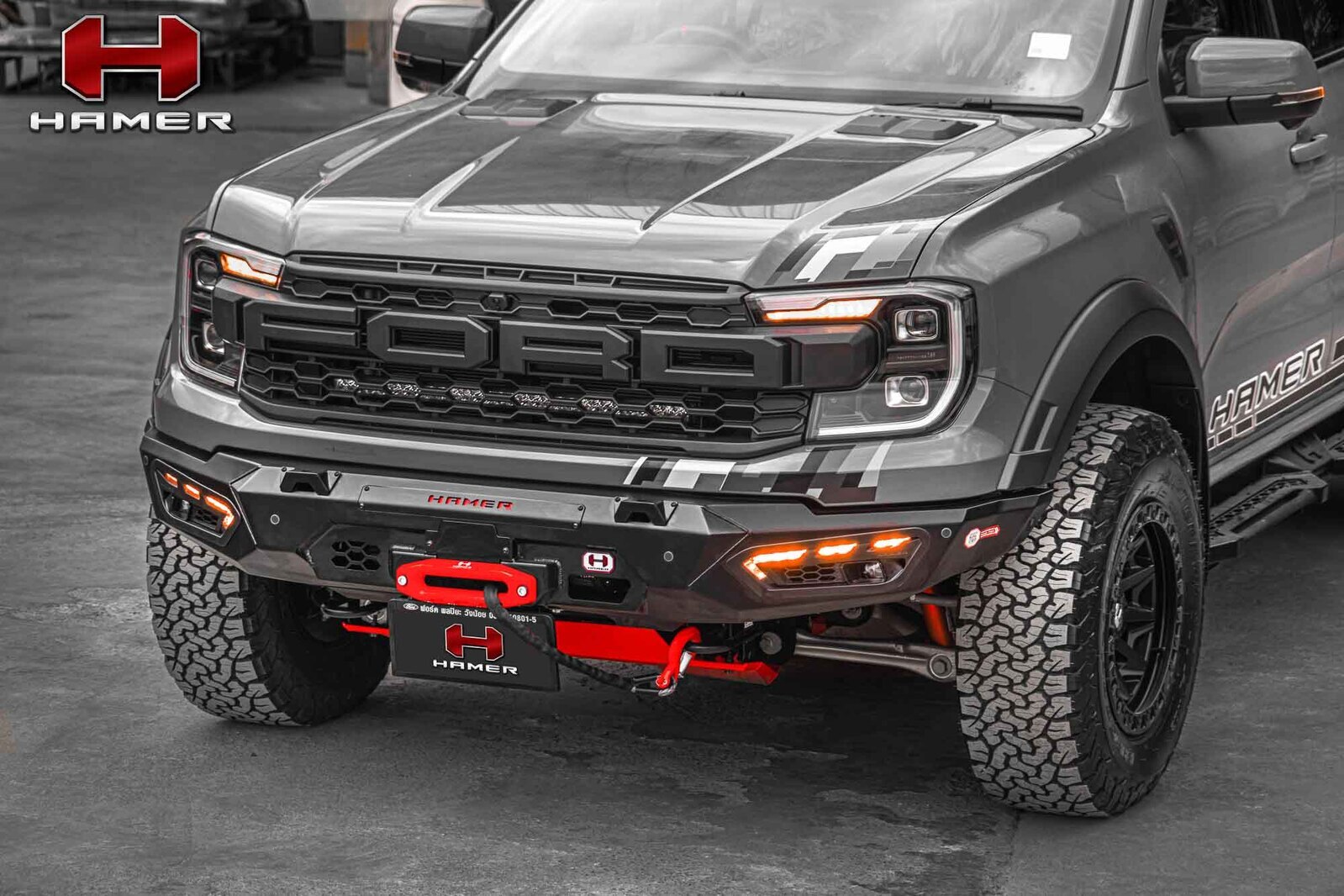 HAMER ATLAS SERIES BULL BAR TO SUIT FORD RANGER RAPTOR (2022-ON)