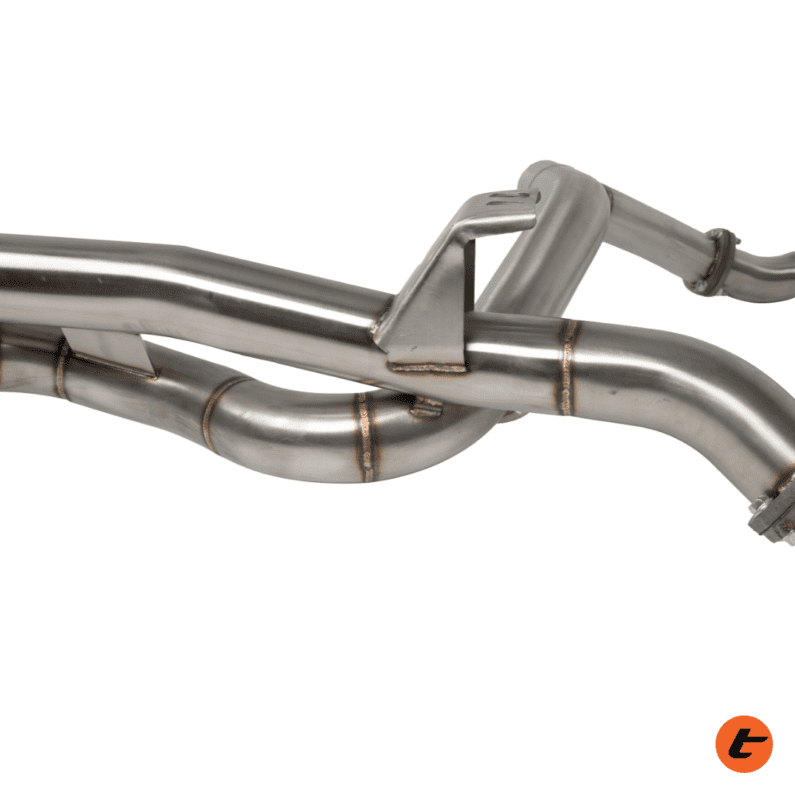 TORQIT STAINLESS SINGLE 3.5" TO 3" TWIN EXIT DPF BACK EXHAUST TO SUIT SINGLE CAB 4.5L V8 LC 79 SERIES (08/2016-ON)