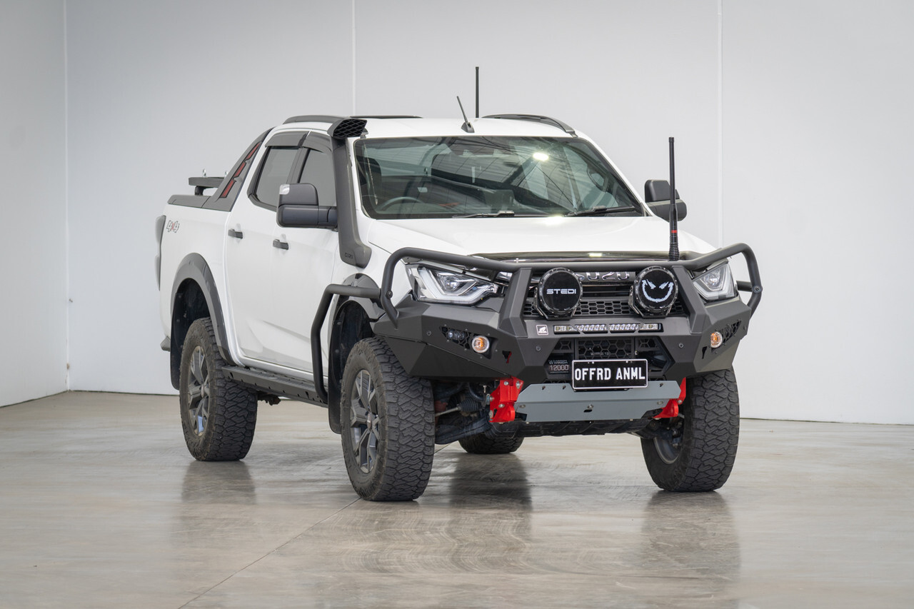 OFFROAD ANIMAL ROCK SLIDERS W/ BRUSH RAILS TO SUIT DUAL/EXTRA CAB ISUZU D-MAX (2021-ON)