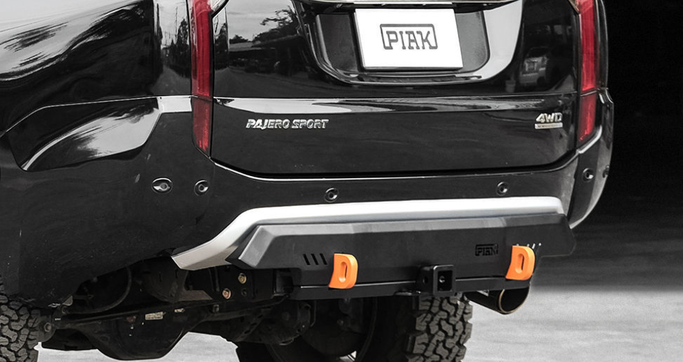 COMPACT REAR TOWBAR - ORANGE RECOVERY POINTS MITSUBISHI PAJERO SPORT QE ...