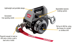 WARN DRILL POWERED PORTABLE WINCH