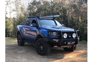 MCC PHEONIX A-FRAME BAR W FOG LIGHT KIT & UNDER BAR PROTECTION PLATE FOR FORD RAPTOR 07/18 ON