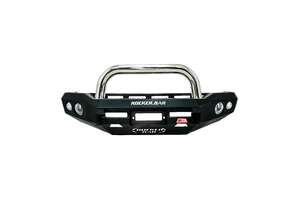 MCC STAINLESS SINGLE LOOP ROCKER BAR W/UBP & FOGS TO SUIT MAZDA BT50 2021 ON