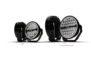 STEALTH HALO SERIES - LED DRIVING LIGHT 7' WITH HALO DRL (PAIR)