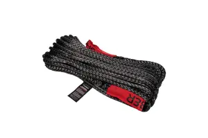 9,500KG Black SaberPro 20M Winch Extension Rope w/Red Sheath Eyes - 20M - NEW