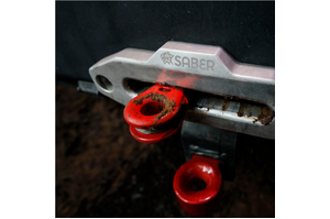 SABER OFFROAD - 6061 Aluminium Spliced Winch Thimble - Cerakote Red