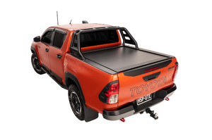 HSP ROLL R COVER SERIES 3.5 TO SUIT DUAL CAB TOYOTA HILUX REVO W/ RUGGED X SPORTS BAR (2015-ON)