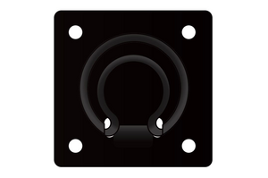 ROUGH COUNTRY BLACK RECESSED ANCHOR PLATES SET OF 2